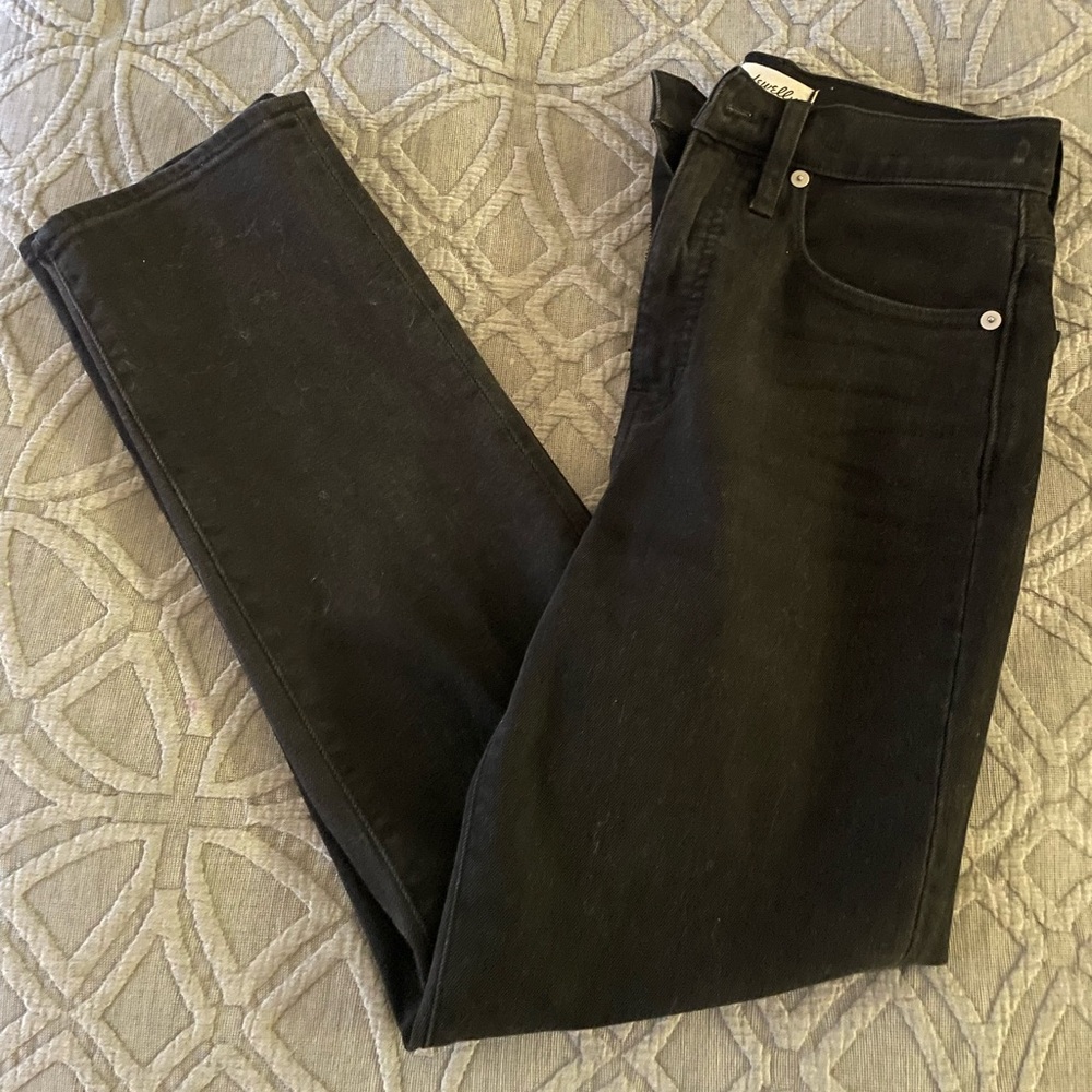 Madewell Black Straight Leg Denim